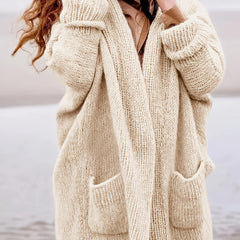 Women's Plus Size Casual Cardigan with Pockets