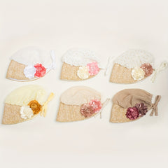 1pc Baby Lace Breathable Sun Hat Summer Thin Sweet And Princess Hat