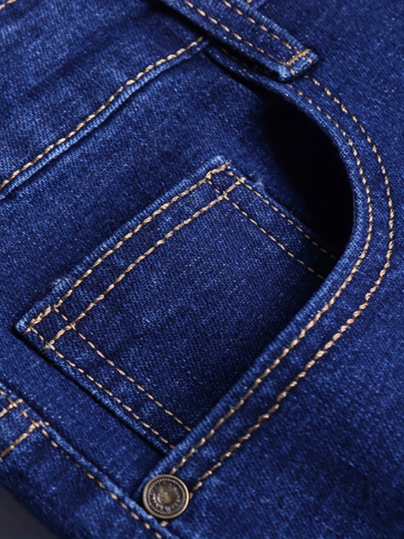 Men's Classic Fit Jeans Semi-formal Medium Stretch Denim Pants