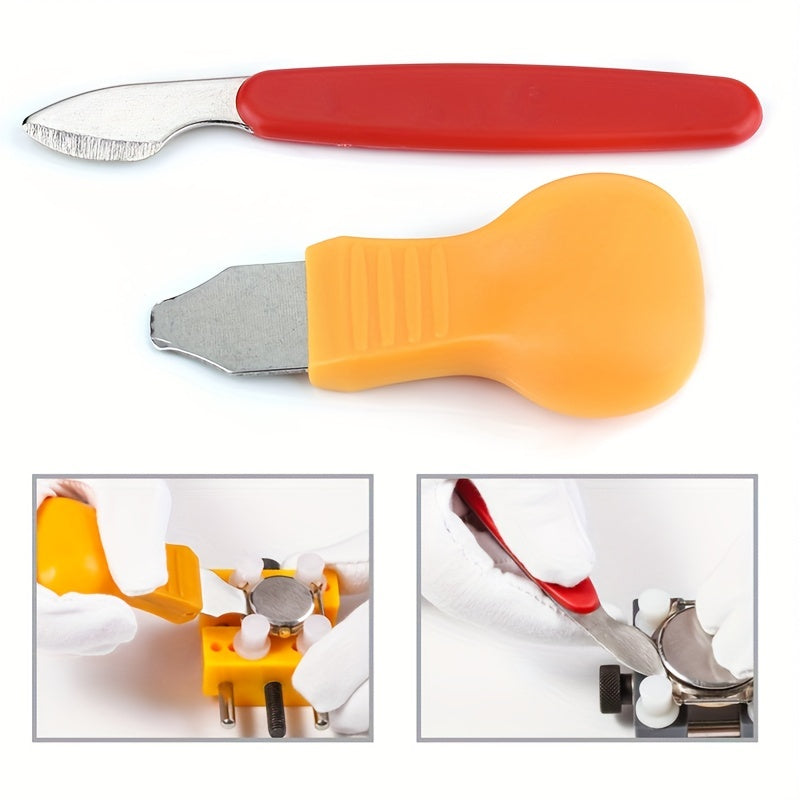 2pcs Watch Case Opener Stainless Steel Back Cover Remover Tool