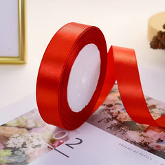 86m Polyester Stain Ribbon for Gift Wrapping, Bow Making, Wedding Deco