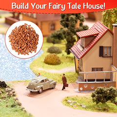 40pcs 1:16 Scale Red Bricks Dollhouse & Mini Garden Building Blocks