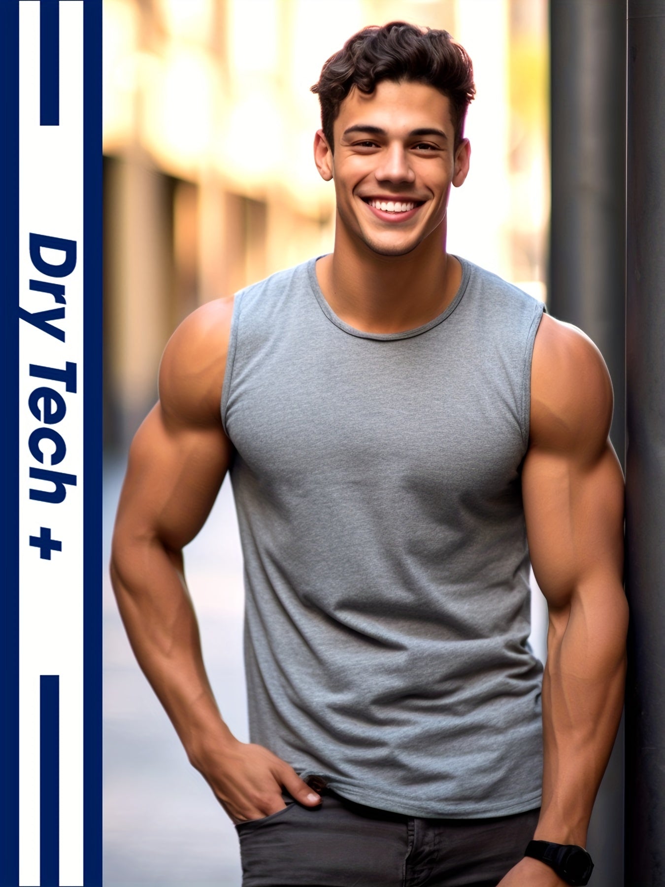 Men's Tank Top Lightweight Soft Muscle Fit Workout