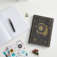 Undated Planner: Increase Productivity, Hit Goals, Soft Cover, Stickers