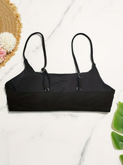 Adjustable Spaghetti Strap Bikini Top Beachwear
