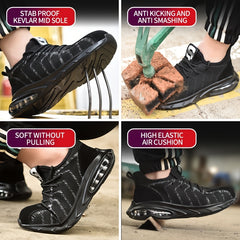 CEATSAFETV Men's Puncture Proof Work Safety Shoes
