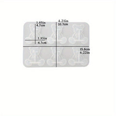 Resin Silicone Mold for Crystal Bear Charms Jewelry Making