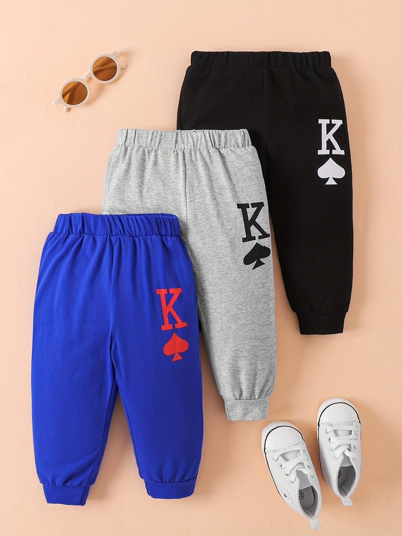 Baby Letter Graphic Sweatpants Kid's Casual Trousers