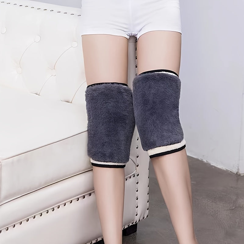 Knee Pad Warm For Elderly Men And Women Thickened Velvet Cover For Cycling