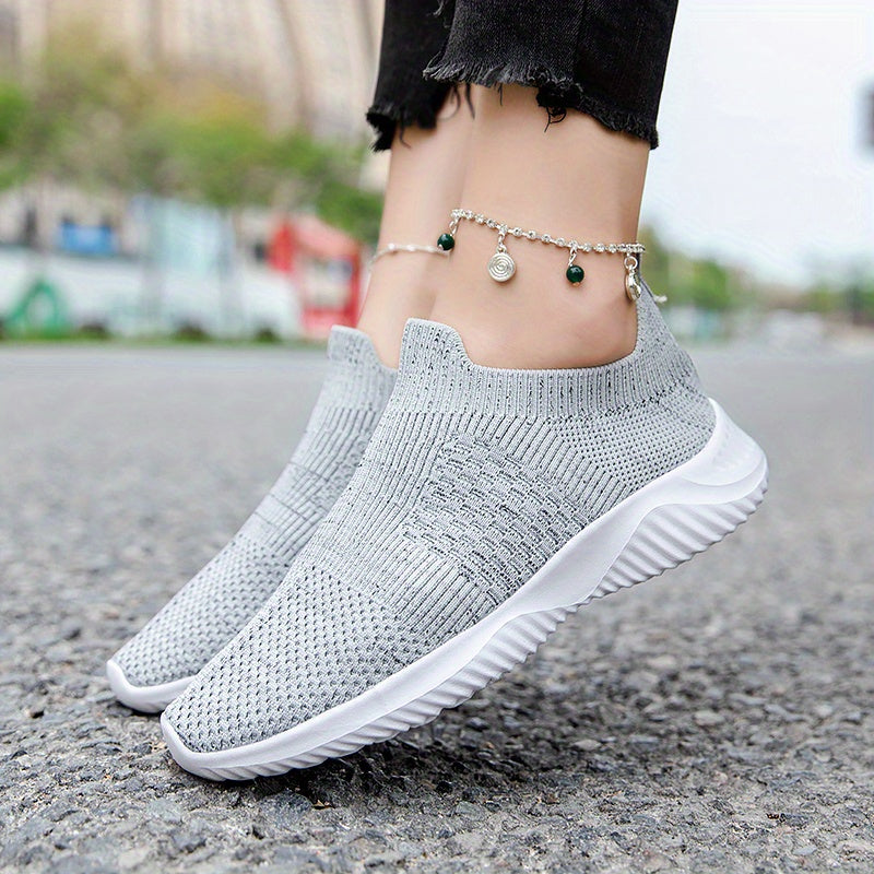 Women's Knit Sock Sneakers Lightweight Low Top Walking Shoes