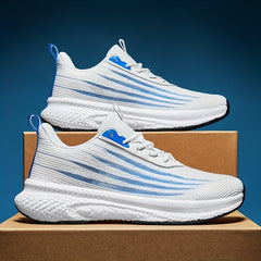 Men's Lace Up Sneakers Breathable Casual Walking Shoes