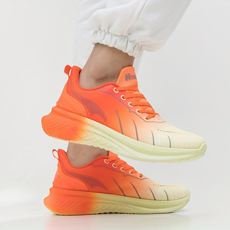 Women's Colorblock Platform Sneakes Casual Lace Up Outdoor Shoes
