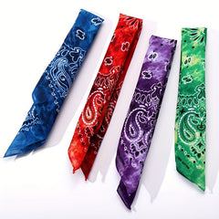 Tie Dye Waist Square Scarf Insect Scarf Cycling Men Women Street Dance Headscarf