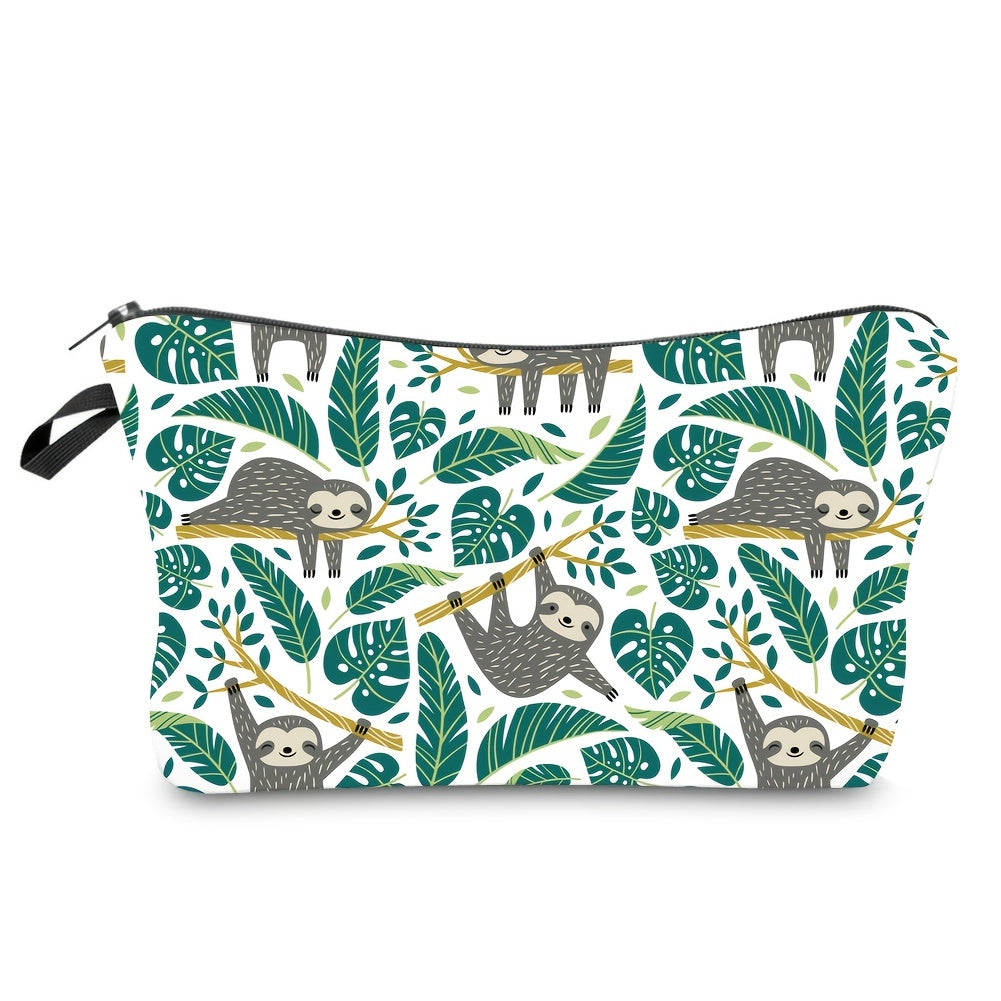 Roomy Sloth Travel Toiletry Organizer Bag - Ideal Birthday Gift for Women