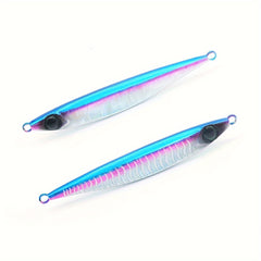 5PCS Deep Sea Fishing Iron Plate Bait Lure Luminous Reflective