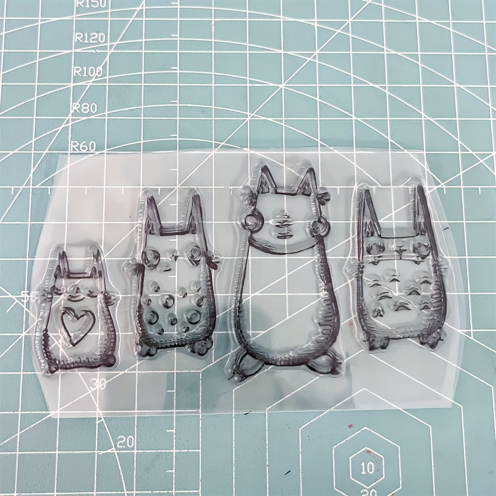 Cartoon Animal Silicone Stamps for Unique Holiday Cards