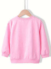 Leopard Rainbow Sweatshirt Girls Round Neck Pullover Tops