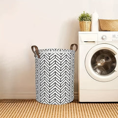 Plaid Storage Basket Foldable Dirty Clothes Household Organizer