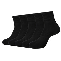 5 Pairs Athletic Cotton Socks for Running Training Daily Use