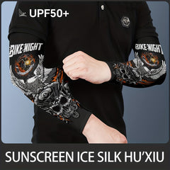 Elastic Sunscreen Cooling Sleeves for Cycling Fishing Driving