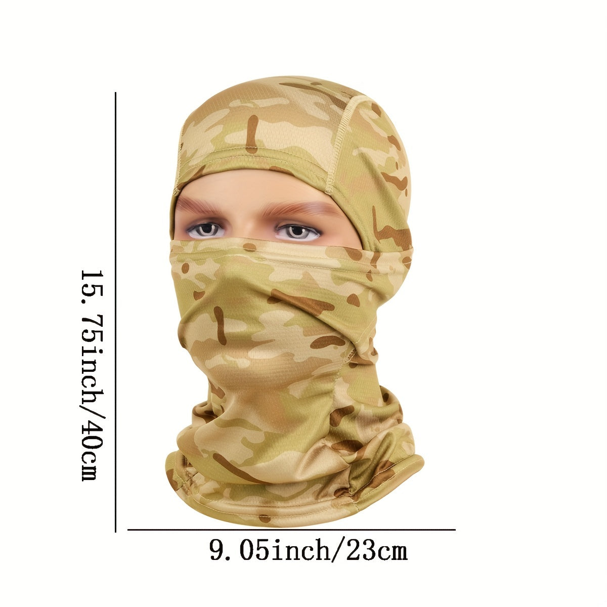 Camo Balaclava Face Mask Motorcycle Windproof Full Face Cover UV Protection