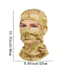 Camo Balaclava Face Mask Motorcycle Windproof Full Face Cover UV Protection
