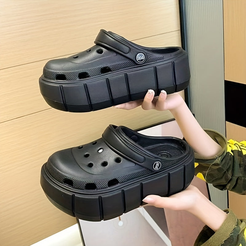Women's Closed Toe Slip On Platform Clogs Comfortable Shoes