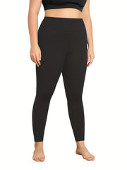 Sports Leggings High Rise Fleece Lined Skinny Fitness Leggings