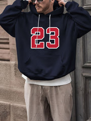 23 Print Hoodies For Men Graphic Hoodie With Kangaroo Pocket
