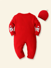 Christmas Baby Santa Claus Jumpsuit Reindeer Romp