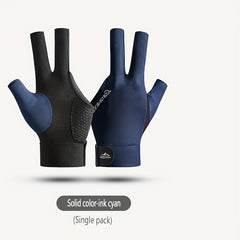 Breathable Three Finger Billiard Gloves Non-Slip Snooker Billiards