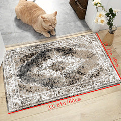 Vintage Boho Soft Shaggy Floor Carpet Area Rug Non Slip Washable Mat