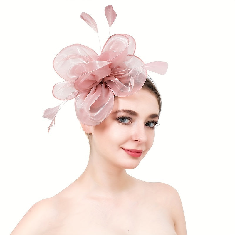 Organza Hat Headdress Horse Racing Hair Accessories