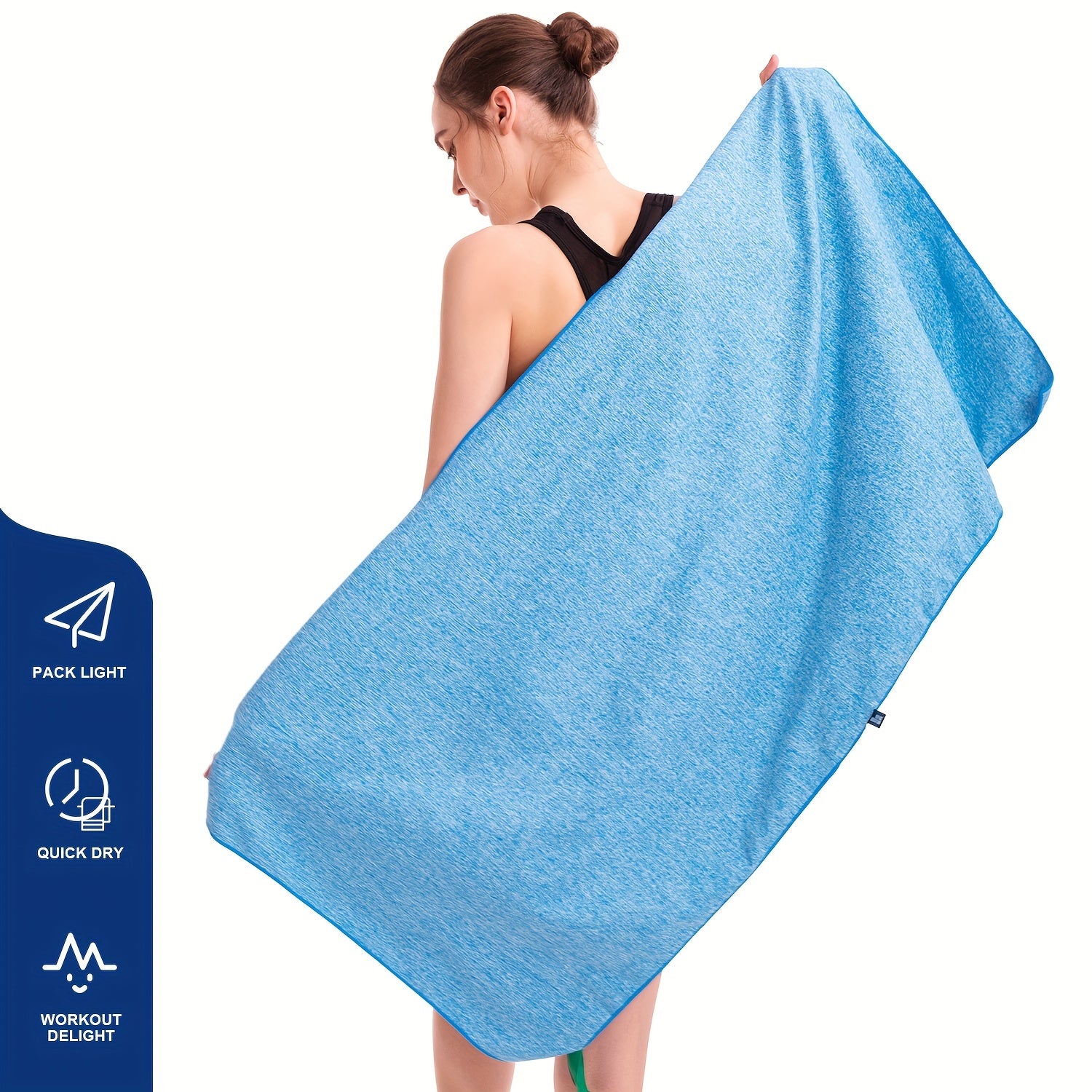5pcs Gym Sports Towels Quick Drying Sweat Absorbing Towel For Exercise