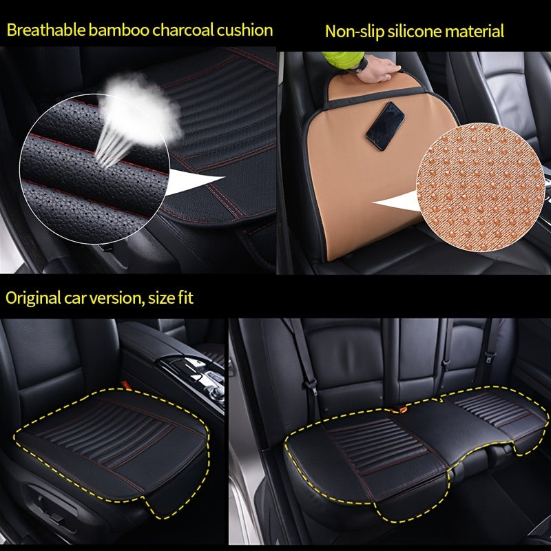 Universal Faux Leather Car Seat Cushion
