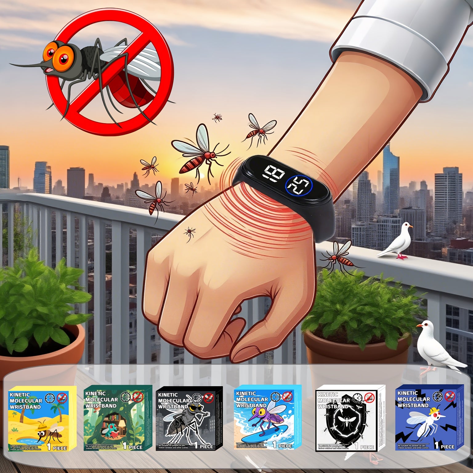 Unisex LED Electronic Watch with Durable TPU Strap