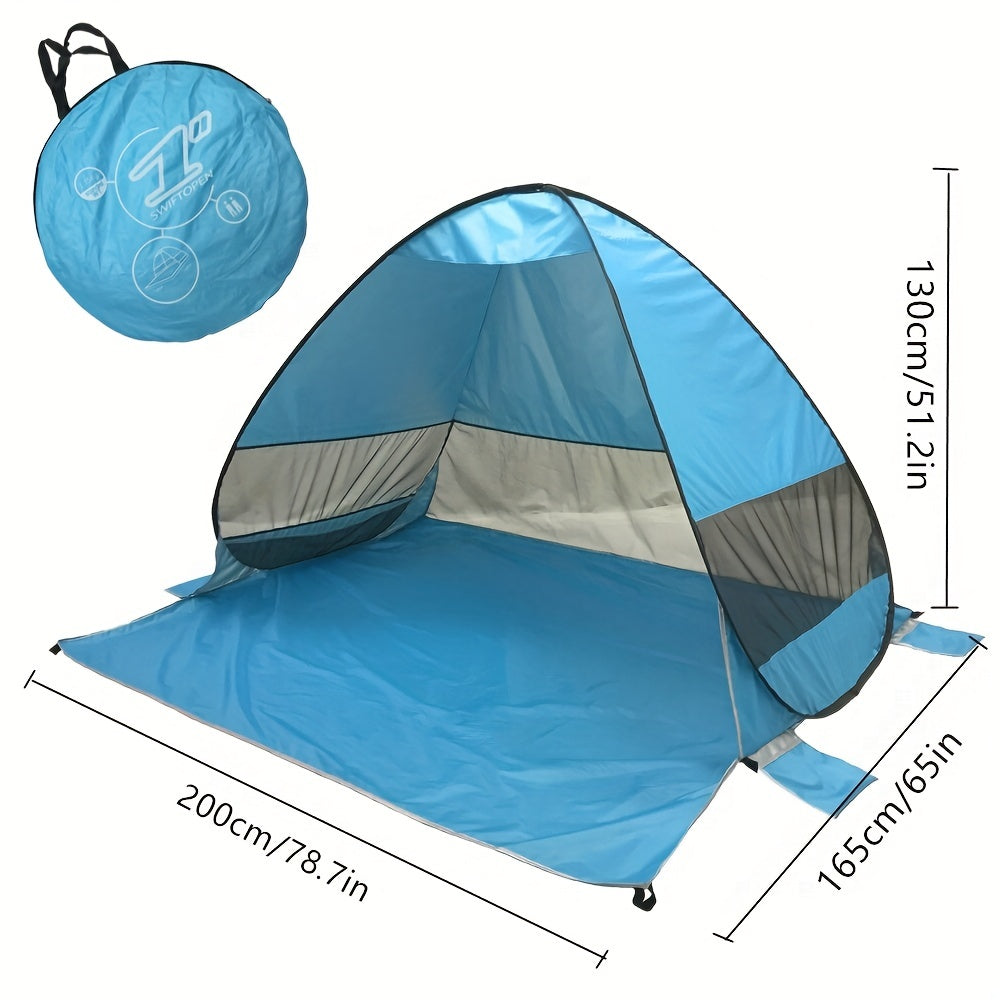Ultralight Pop Up Beach Tent 2-3 Person Automatic Setup UV50 Protection