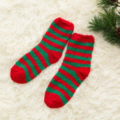 3 Pairs Christmas Print Socks Warm & Cozy Women's Stockings & Hosiery
