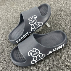 Men's Rabbit Bunny Non Slip Slides Casual Walking Slippers