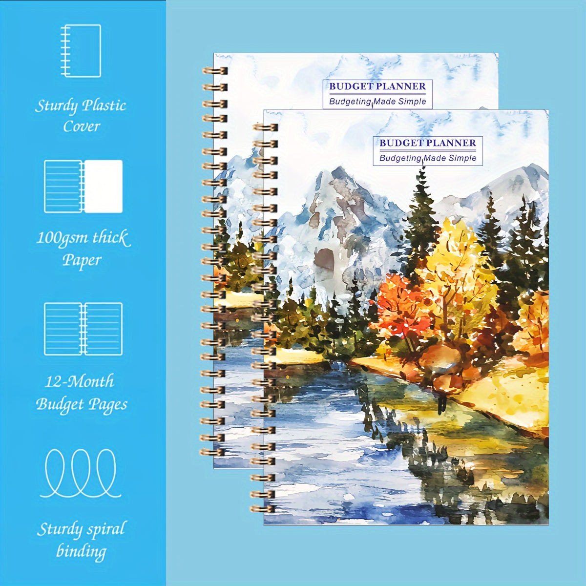 Budget Planner Notepad Expense Tracker Notebook Finance Planner