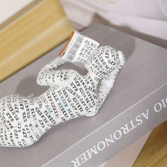 Woman Reading Pulp Mold Resin Decoration