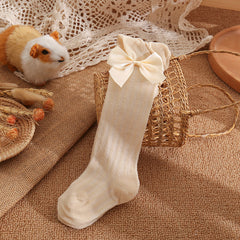 Cozy Bow Socks for Babies Toddlers Kids - Warm & Stylish