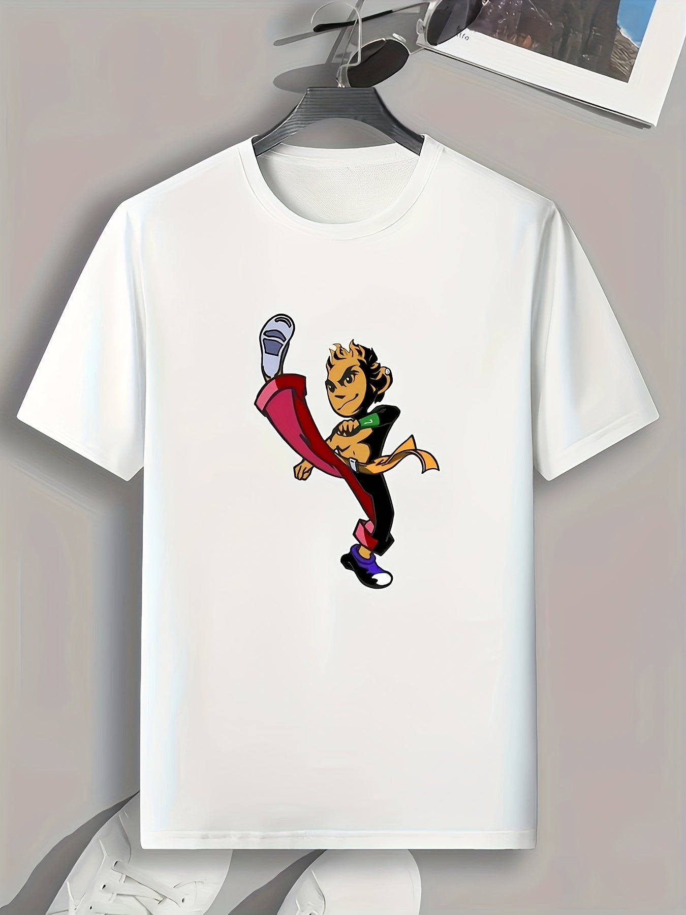 Kung Fu Boy Graphic Printed Tee for Men
