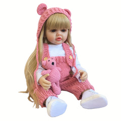 Realistic Princess Toddler Art Bebe Doll Vinyl Reborn Youngsters Girl Doll