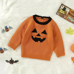 Toddler Knit Sweater Pullover Halloween Party Top