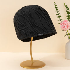 Solid Bucket Hat Lightweight Breathable Women's Elastic Adjustable