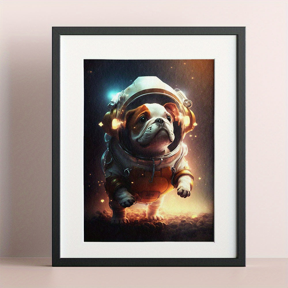 Fantasy Animal Astronaut Poster for Kids Room Decor