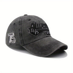 Vintage Distressed Washed Denim Baseball Cap Men's And Women's Street
