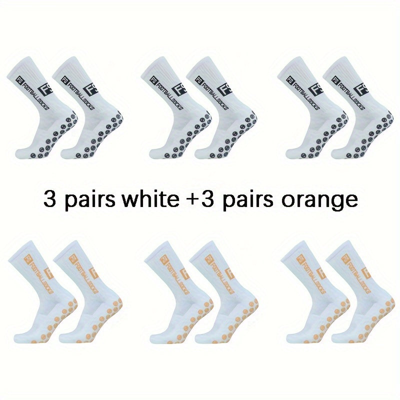 6 Pairs Non Slip Football Socks Soccer Socks