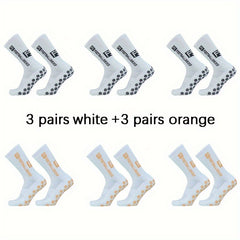 6 Pairs Non Slip Football Socks Soccer Socks